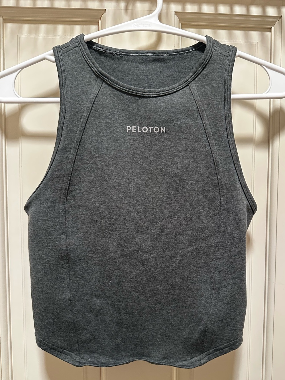Peloton Olive Green Racerback Crop Tank
